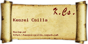Keszei Csilla névjegykártya